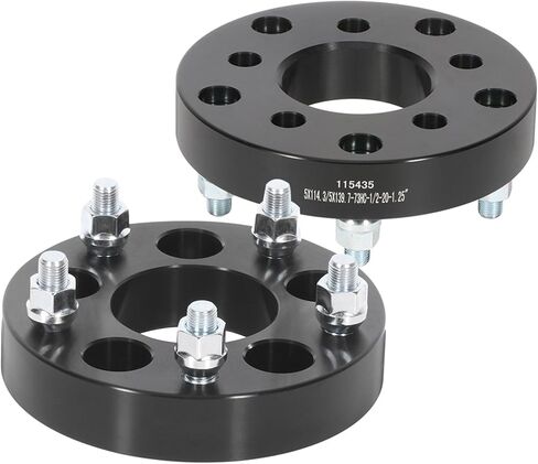 SCITOO 2Pcs 5x4.5 to 5x5.5 Wheel Adapters 1.25 inch Thread Pitch 1/2 Hub Bore 73mm 5 Lug Wheel Spacers Fit for Mustang Edge Explorer Crown Victoria Ranger Bronco Liberty Wrangler Cherokee in Saudi Arabia