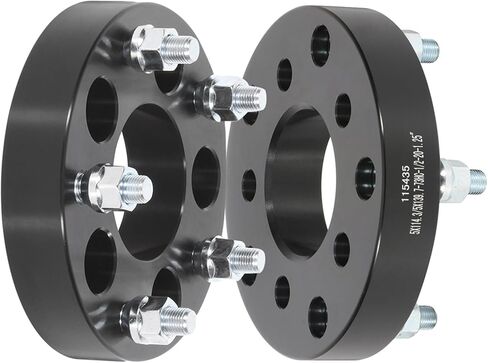 SCITOO 2Pcs 5x4.5 to 5x5.5 Wheel Adapters 1.25 inch Thread Pitch 1/2 Hub Bore 73mm 5 Lug Wheel Spacers Fit for Mustang Edge Explorer Crown Victoria Ranger Bronco Liberty Wrangler Cherokee in Saudi Arabia