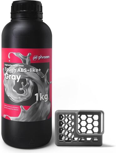 راتنج وظيفي للطابعة ثلاثية الأبعاد من Phrozen [قوي: ABS-Like+، رمادي]، 405 نانومتر DLP LCD معالج بالأشعة فوق البنفسجية راتنج فوتوبوليمر عالي المتانة للنماذج البلاستيكية، وشخصيات الحركة، وتطبيقات الصناعة، والنماذج الأولية (1 كجم) in Kuwait