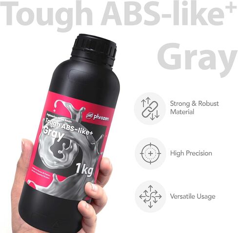 راتنج وظيفي للطابعة ثلاثية الأبعاد من Phrozen [قوي: ABS-Like+، رمادي]، 405 نانومتر DLP LCD معالج بالأشعة فوق البنفسجية راتنج فوتوبوليمر عالي المتانة للنماذج البلاستيكية، وشخصيات الحركة، وتطبيقات الصناعة، والنماذج الأولية (1 كجم) in Kuwait