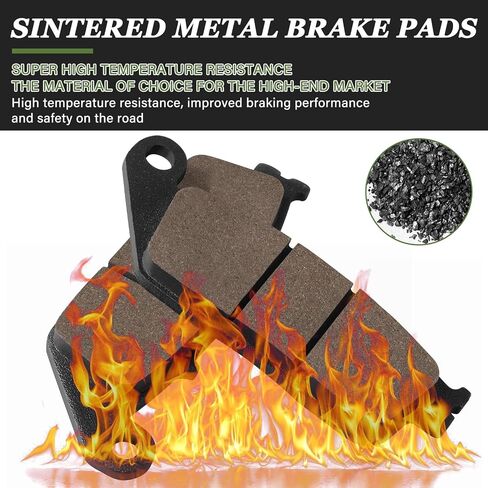 Sintered Brake Pads Compatible with Honda VTX 1300 1300C 1300R 1300S Shadow 1100 ACE 1100 Aero 1100 Sabre 1300 Interstate 1300 Stateline 1300 Fury VT1300CX, Sintered Metal, Front and Rear in Saudi Arabia