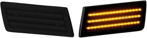 Front Fender Marker Lamps, LED Front Bumper Side Marker Lights, Compatible with Chrysler 300 300C LX Models 2005-2010 - Clear Lens/White Light in Saudi Arabia