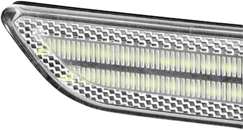 Front Fender Marker Lamps, LED Front Bumper Side Marker Lights, Compatible with Chrysler 300 300C LX Models 2005-2010 - Clear Lens/White Light in Saudi Arabia