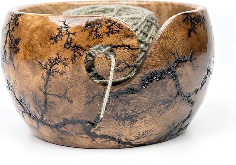 Premium Yarn Storage Bowls Large(7x4)" | Multipurpose Wooden Bowls | Wood Fracking Yarn Bowls | Yarn Organiser - Gift for Mom - Inanosa in Kuwait