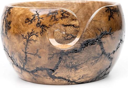 Premium Yarn Storage Bowls Large(7x4)" | Multipurpose Wooden Bowls | Wood Fracking Yarn Bowls | Yarn Organiser - Gift for Mom - Inanosa in Kuwait