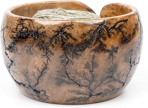 Premium Yarn Storage Bowls Large(7x4)" | Multipurpose Wooden Bowls | Wood Fracking Yarn Bowls | Yarn Organiser - Gift for Mom - Inanosa in Kuwait