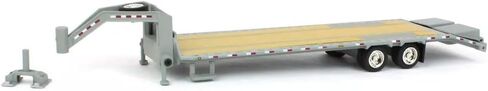 1/64 Gooseneck Trailer Primer Gray with Red and White Conspicuity Stripes 30391 in Saudi Arabia