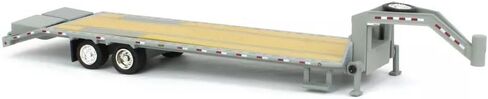 1/64 Gooseneck Trailer Primer Gray with Red and White Conspicuity Stripes 30391 in Saudi Arabia