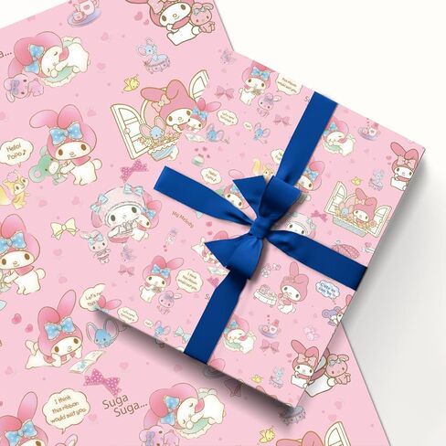 EYQQM Pack of 5 Gift Wrapping Paper 20" x 30" Kraft Paper Sheets Quality Birthday Wrapping Paper Set for Kids, Party Storage Festive Decoration (Blue Puppy) in Saudi Arabia