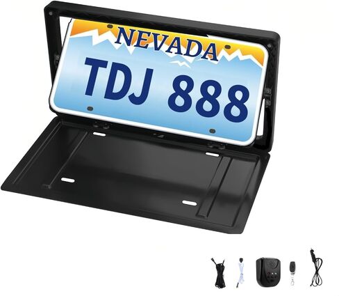 Flip Car License Plate Frame for US Universal Size in Saudi Arabia