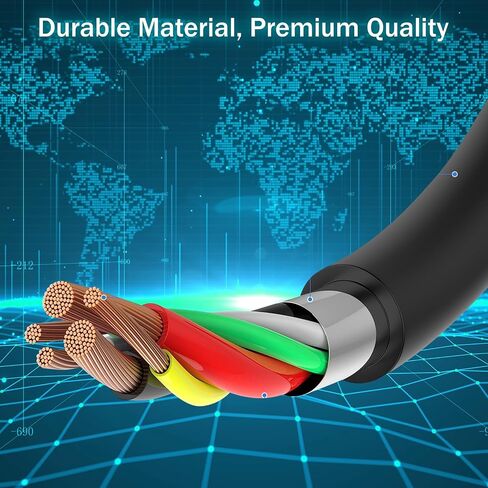 2 Pack 6ft USB-C to USB-C Cables, Impressive 20,000-Bend Lifespan - Ingenious Reversible Design - High-Speed Fast Charging Included (Black) in Saudi Arabia