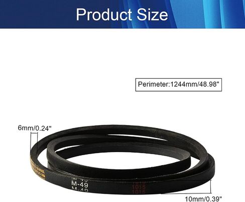 Aicosineg Power Drive M-21 V Belt,0.39"x0.24"/10x6mm, Rubber Material, v drive belt Circumference Belt Machine Transmission Suitable for Automobile, Lathes, Drill Press, Table Saws 21"/533mm in Saudi Arabia