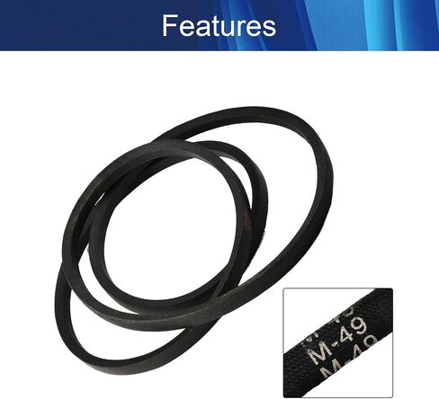 Aicosineg Power Drive M-21 V Belt,0.39"x0.24"/10x6mm, Rubber Material, v drive belt Circumference Belt Machine Transmission Suitable for Automobile, Lathes, Drill Press, Table Saws 21"/533mm in Saudi Arabia