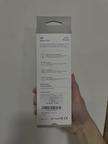 قلم Penoval USI Stylus Pen لبعض نماذج Chromebook مع ممحاة الذيل، 4096 مستوى ضغط لجهاز Lenovo chromebook Duet، Acer Chromebook Spin 713، HP Chromebook x2 11، طرف احتياطي in Kuwait
