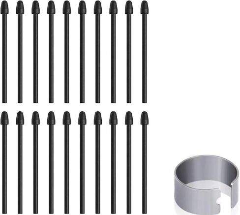 10 Pcs Marker Pen Tips Replacement for Note5 Pen, BOOX Pen Plus Pen, Pen2 Pro, Tab X Pen, Max Lumi2 Pen, Note Air2 Pen, Nova Air C Stylus Replacement Tips/Nibs with Tools (10 Pcs Black) in Saudi Arabia