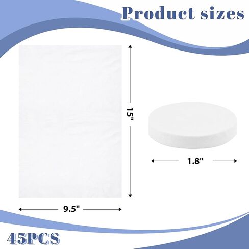 MCPINKY 45PCS Compressed Travel Towels, Compressed Towel Tablets Portable Magic Towels for Camping Hiking Face Washing Toilet Reusable 9.5 x 15inch in Saudi Arabia
