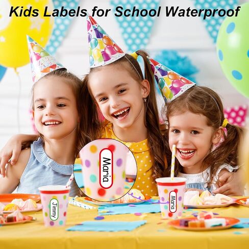 120 Pcs Daycare Labels,Reusable Waterproof Baby Bottle Labels Multipurpose School Name Labels for Kids Water Bottles Lunch Box (120) in Saudi Arabia