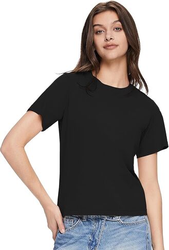 تيشيرت Orolay صيفي للتمرين للنساء برقبة دائرية وأكمام قصيرة، ملابس رياضية مقصوصة in Kuwait