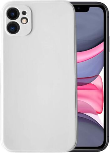 Compatible with iPhone 12 Soft Liquid Silicone Gel Cell Phone Mobile Basic Back Case Cover (Baby Blue) in Kuwait
