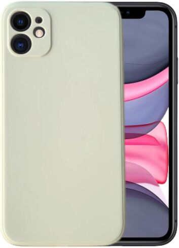 Compatible with iPhone 12 Soft Liquid Silicone Gel Cell Phone Mobile Basic Back Case Cover (Baby Blue) in Kuwait