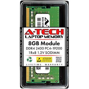 A-Tech 8GB RAM Replacement for Samsung M471A1K43CB1-CRC | DDR4 2400MHz PC4-19200 1Rx8 1.2V SODIMM 260-Pin Memory Module
