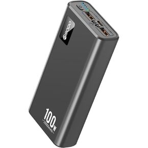 Power Bank Fast Charging 100W, 25000mAh Portable Charger Compatible with Laptop, USB C Battery Bank Compatible with MacBook,Dell, PD External Battery Pack Compatible with iPhone15/14/13,Tablet (Black)
