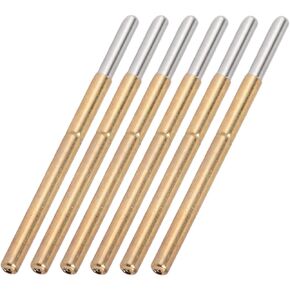 Spring Test Probes, Round Pogo Pins Resistant Good Contact Mini Size 100PCS with Brass Plunger for Circuit Soldering Projects