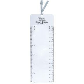 Christian Art Gifts Clear Reading Magnifying Scripture Bookmark for Men, Women & Kids: Be Still & Know - Psalm 46:10 Inspirational Bible Verse w/Ruler for Measuring & Satin Ribbon for Books & Bibles