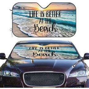 Rainbow Peace Love Paws Dogs Colorful Tie Tye Windshield Sun Shade Front Protector Folding Car Sun Visor Blocks Uv Rays Keeps Your Vehicle Cool
