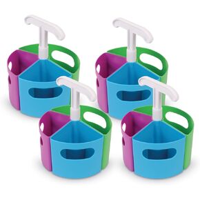 Learning Resources Create-a-Space Storage Center Mini Bundle, Home School Accessories, Fits 3oz Hand Sanitizer Bottles, Teacher Organizer, Classroom Craft Storage, Portable Storage