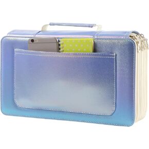 Lbxgap 300 Slot Colored Pencil Organizer - Waterproof Deluxe PU Leather Pencil Case Holder for Watercolor Pens or Markers, Organizer for Artist