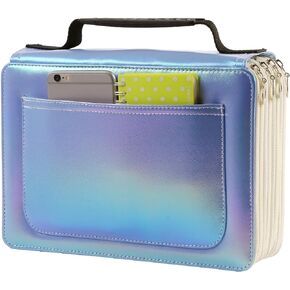Lbxgap 300 Slot Colored Pencil Organizer - Waterproof Deluxe PU Leather Pencil Case Holder for Watercolor Pens or Markers, Organizer for Artist