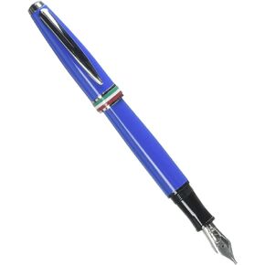 MONTEVERDE USA Aldo Domani Italia Fountain Pen (Exotic Blue) - Stub - Luxury Pen for Men & Women, Office, Business, School, Gift