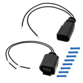 2PCS 2 Pin Electrical Harness Connector Sensor Plug Repair Kit 10336102 1J0973802 1J0973702 0,50mm²-1,50mm² 1 Male & 1 Female