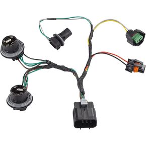 Compatible with Headlight Wiring Harness GMC Sierra 1500 2007 2008 2009 2010 2011 2012 2013 and GMC Sierra 2500 HD 3500 HD 2007 to 2014, Headlamp Wiring Harness, Front Lamp Socket Wire 15841610