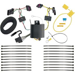 Tekonsha T-One® T-Connector Harness, 4-Way Flat, Compatible with Select BMW X1, Black