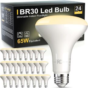 TJOY 12 Pack BR30 Led Bulbs 65W Equivalent, Dimmable Indoor Flood Lights Bulb, E26 Base, 2700K Soft White, 9W, 800 LM, Recessed Lighting Bulb for Ceiling, Recessed Can, Living Room and Kitchen