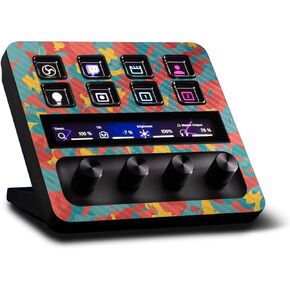 MightySkins Carbon Fiber Skin Compatible with Elgato Stream Deck + Wild Camouflage | Protective, Durable Textured Carbon Fiber Finish | Easy to Apply