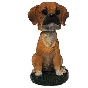 Puggle Dog Bobblehead Figure Statue for Car Dashboard