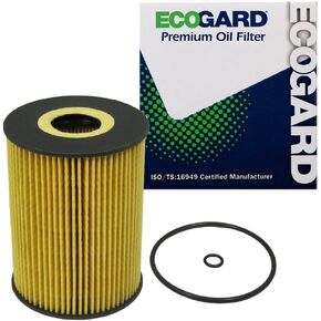ECOGARD X5691 Premium Cartridge Engine Oil Filter for Conventional Oil Fits Porsche Macan 3.0L 2015-2018, 911 3.8L 2009-2019, Cayenne 4.8L 2008-2018, 911 3.0L 2017-2021, Panamera 3.6L 2011-2016