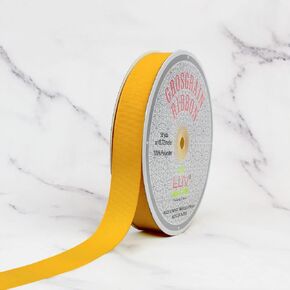 Creative Ideas 7/8-Inch Solid Grosgrain Ribbon, 50-Yard, Light Gold