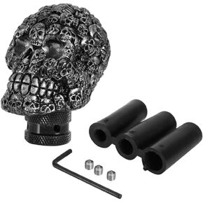 Fydun Skull Gear Stick Shifter Knob Car Modified Manual Gear Shift Knob Stick Lever Shifter Universal for Cars Truck Vehicle