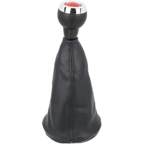 X AUTOHAUX 0.59inch Hole Inner 6 Speed Car Gear Shift Knob Gaiter Boot Covers Kit for BMW for Mini Cooper 86x54mm
