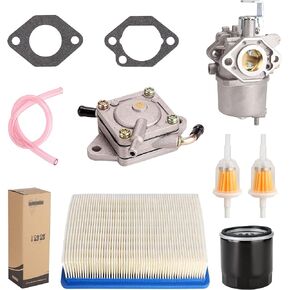 10L0L Golf Cart FE290 Carburetor Fuel Pump Kit Tune Up Kit for Club Car DS Precedent Turf Carryall Gas Model 1998-UP Air Oil Fuel Filter OEM# 101805601 101905601 1016438 1016439 1016440 1016441