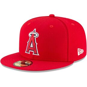 New Era Anaheim Angels Fitted 59Fifty On-Field Red Cap Hat