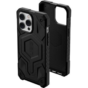 URBAN ARMOR GEAR UAG Designed for iPhone 14 Pro Max Case Silver 6.7" Monarch Pro Build-in Magnet Compatible with MagSafe Charging Rugged Shockproof Dropproof Premium Protective Cover