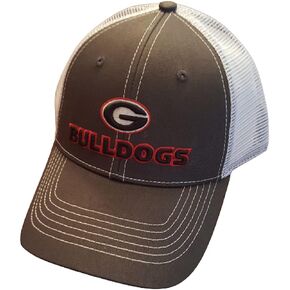 Georgia Bulldogs Hat Adjustable Mesh Snapback Charcoal, One Size