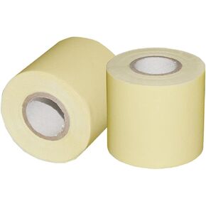 2Pcs Pipe Wrapping Tape, Non-Adhesive Pipe Tapes for Air-Conditioner, Insulation Pipe Wrapping Tape Tube Protective Wrapping Tapes Air Conditioning Outside Machine Cable Tie Strap 2.32" Width (Yellow)