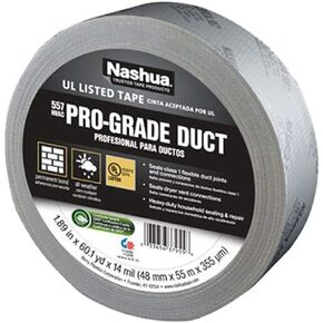 Nashua 557 Premium Grade Flex Duct Tape: 2 in. x 60 yds. (Metallic)