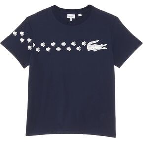 Lacoste Short Sleeve Paw Print Graphic Tee Shirt